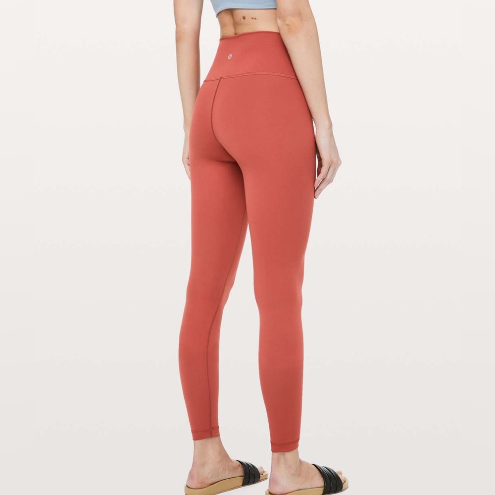 Lululemon Brick Rose Orange Wunder Under High-Rise Tight Full On Luxtreme 0/XS